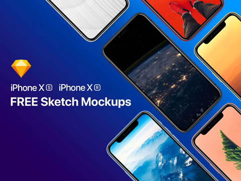 iPhone XS,XR,MAX模型Sketch格式