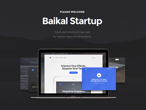 科技现代感觉UI套件Baikal UI Kit
