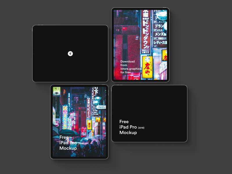 最新款iPad Pro的mockup模板