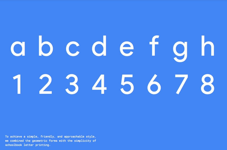 google sans font detail 03 - 价格数字类字体-Google Sans Font-电商、金融类App常用好看可免费商用英文数字字体