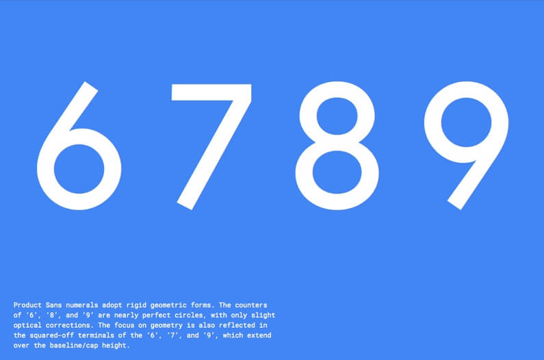 google sans font detail 04 - 价格数字类字体-Google Sans Font-电商、金融类App常用好看可免费商用英文数字字体