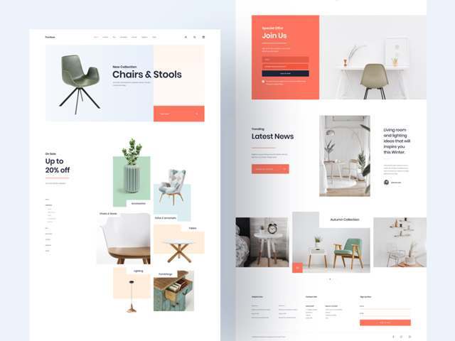 家居展示类型网页UIkits