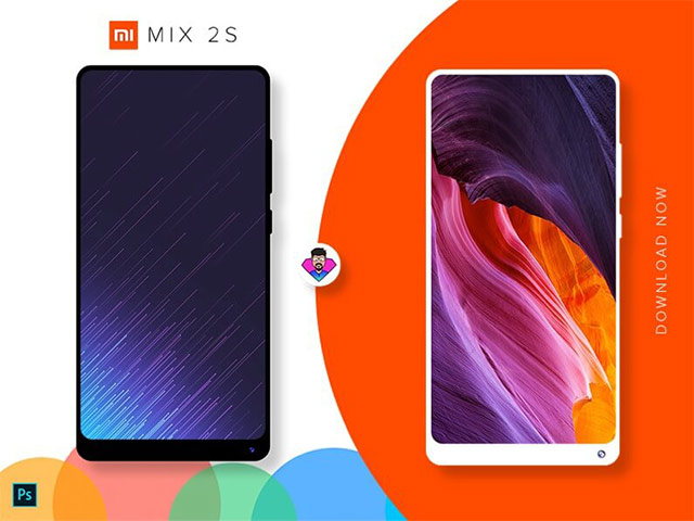 小米 Mix 2S 扁平样机模型