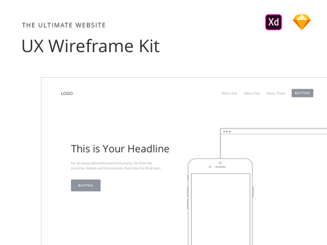 web用户体验套件素材下载