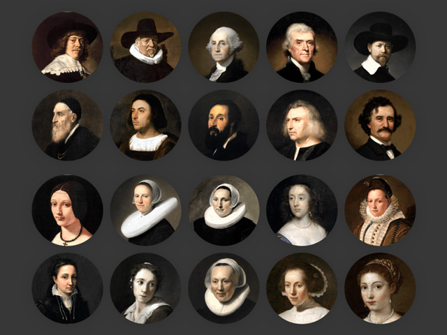 20个经典历史名人头像