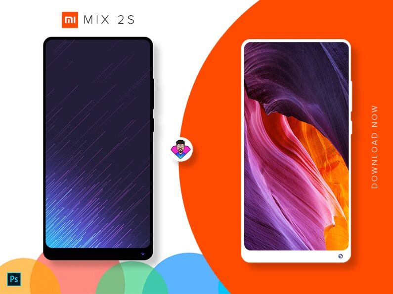 小米 Mix 2S 扁平样机模型