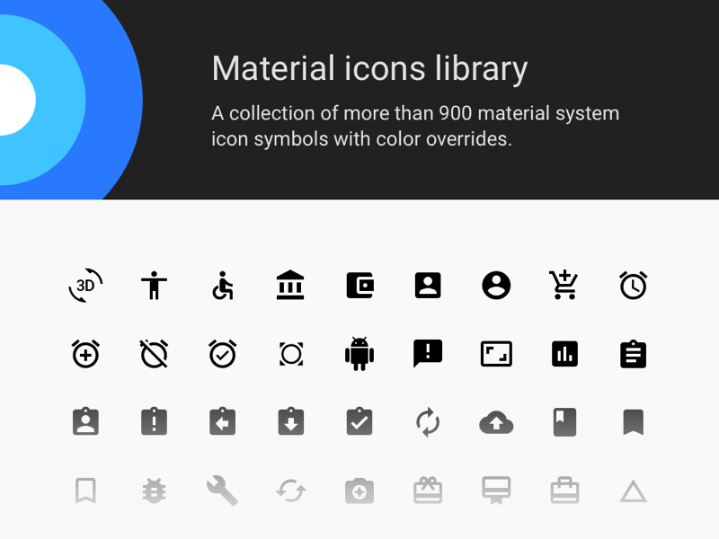 Material设计风格icon图标库