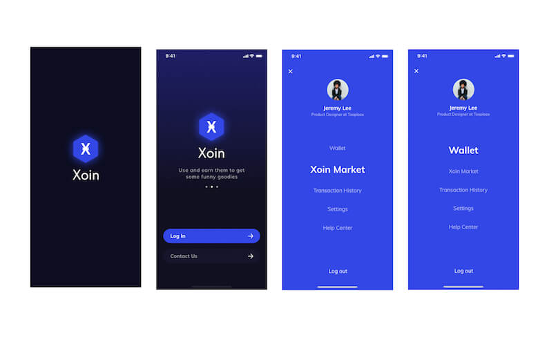 金融钱包App设计UI Kit套件