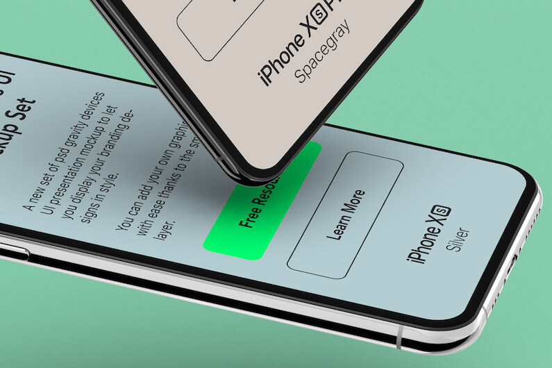 iPhone Xs和iPad Pro设备样机
